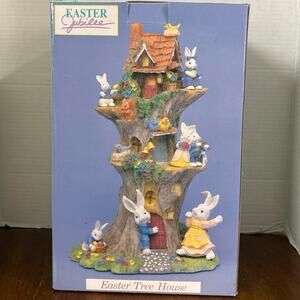 Easter Jubilee Vintage Easter tree house, by Great Western Trading Co New in Box